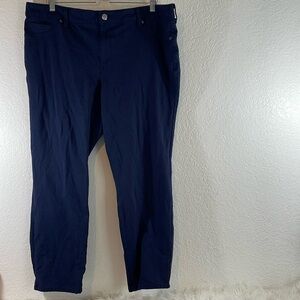 GLORIA VANDERBILT Dark Blue Work/Dress Pants Back Pockets Size 18w